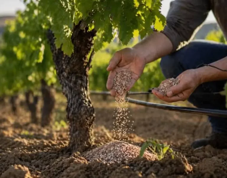 Suelo agrícola preparado para recibir la enmienda